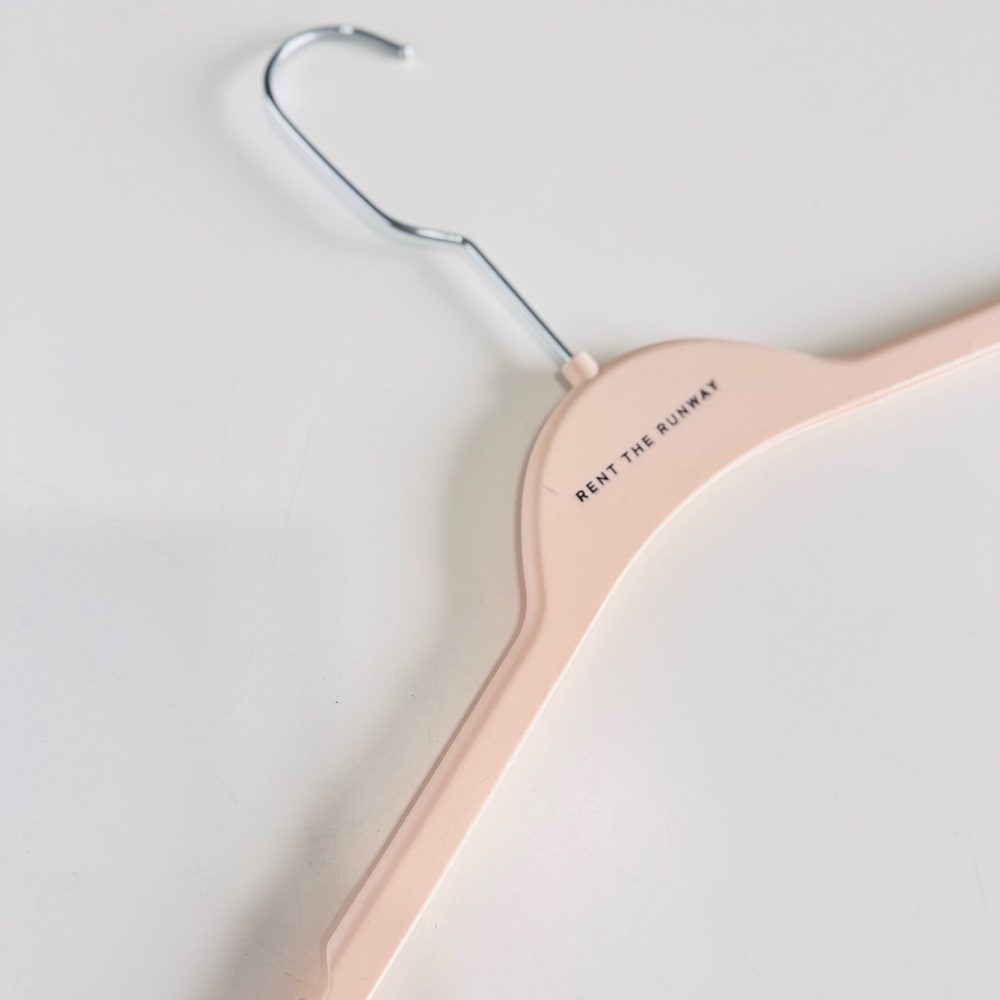 RENT THE RUNWAY Set of 5 XL Long Plastic & Metal Hangers RTR Clothes Hanger